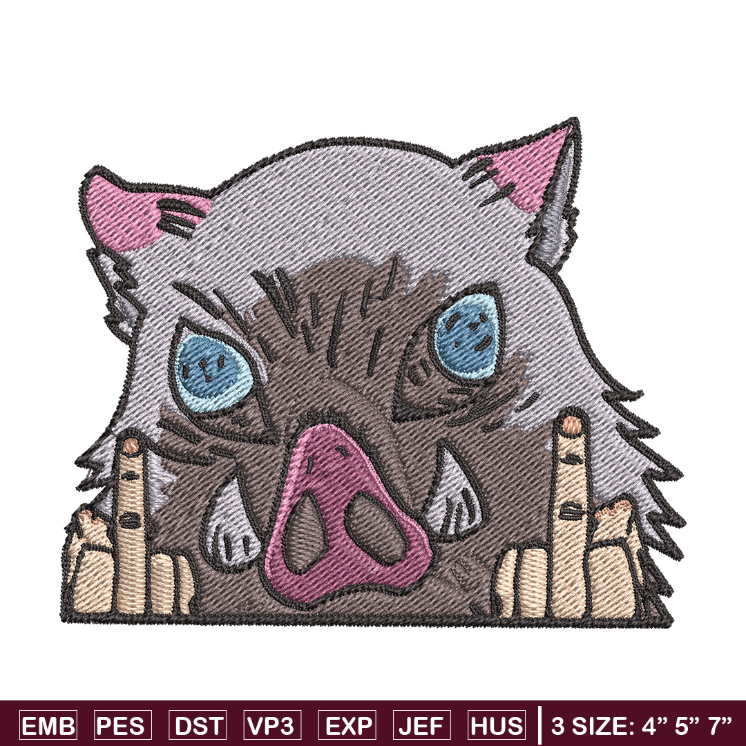 Insosuke Boar Pattern Inosuke boar embroidery design, Inosuke embroidery, Anime de - Inspire ...