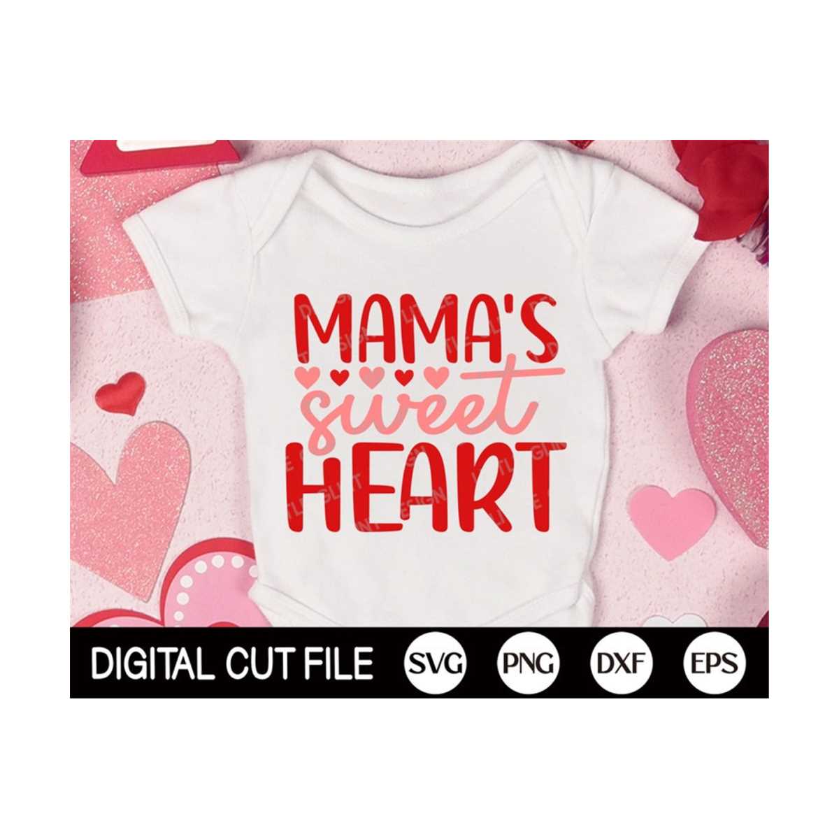 Mama's Sweetheart SVG, Mom Valentine SVG, Valentines Day SVG | Inspire ...
