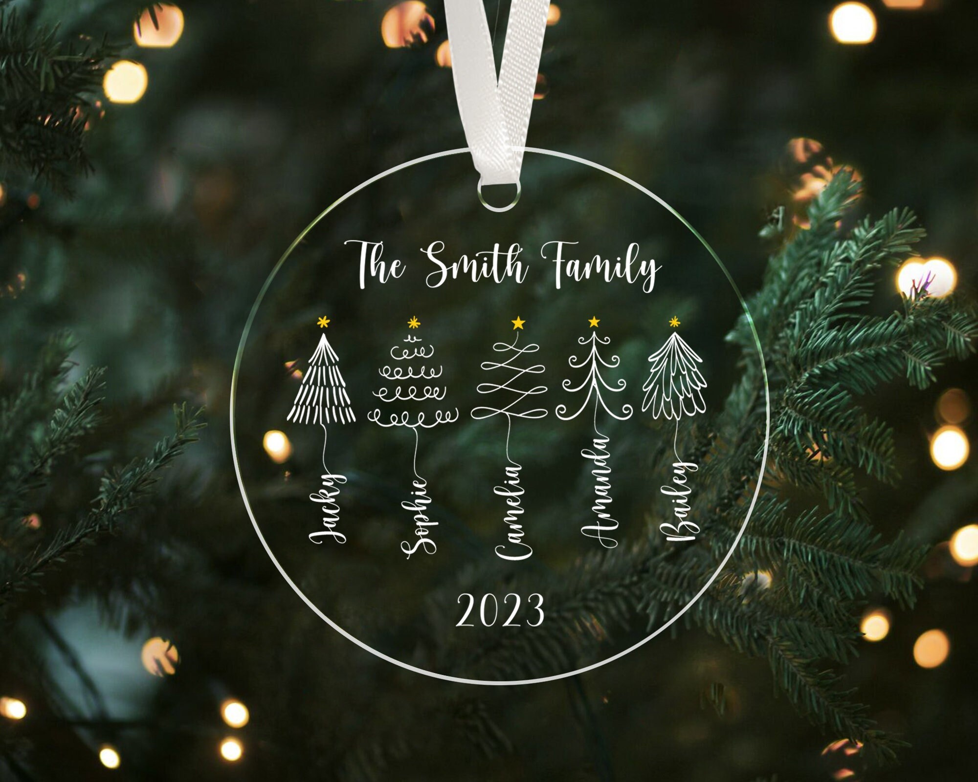 Personalized Family Tree Ornament 2023 Family Christmas Tre Inspire personalized-family-tree-ornament-2023-family-christmas-tre-inspire