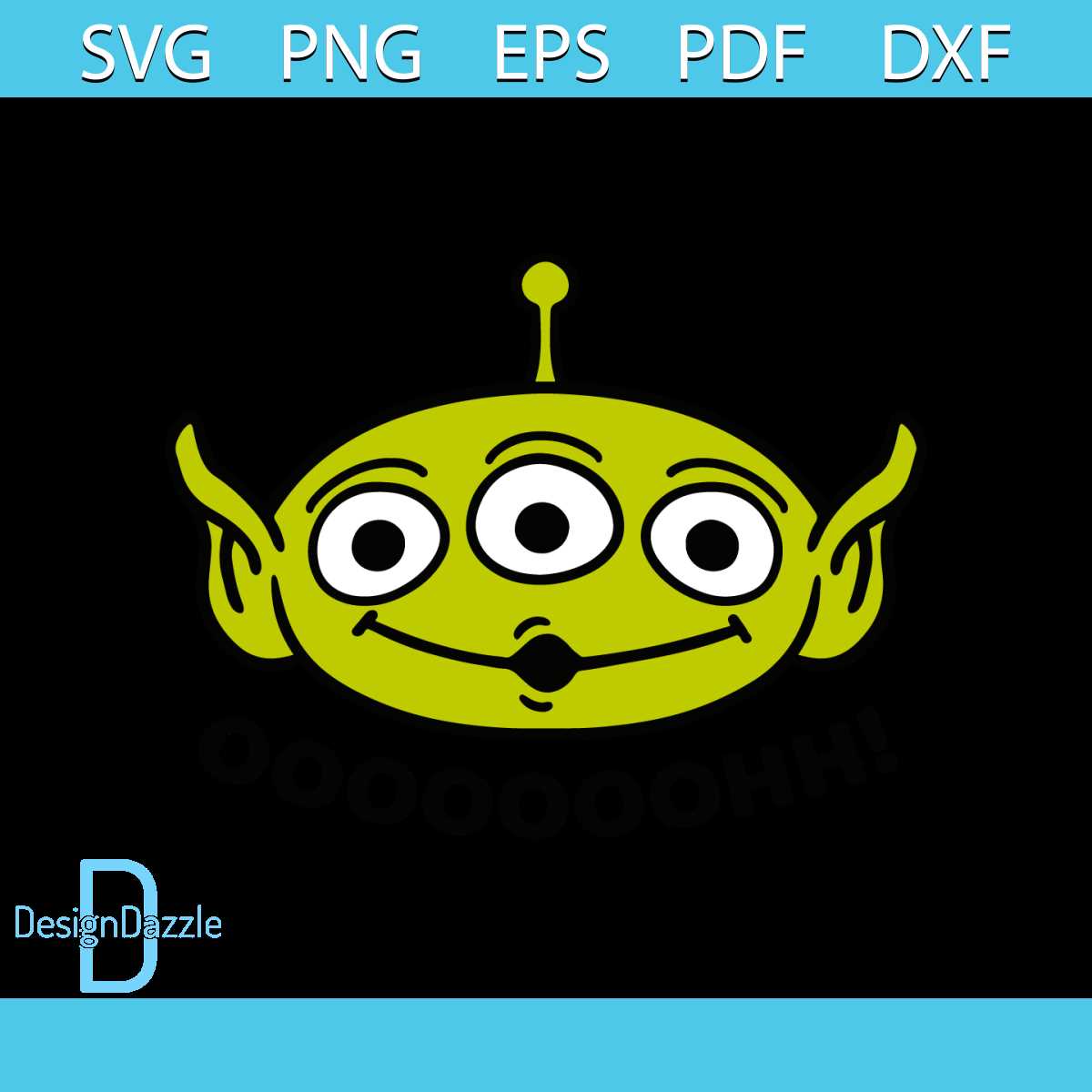 Alien Toy Story SVG png clipart , cut file layered by color - Inspire