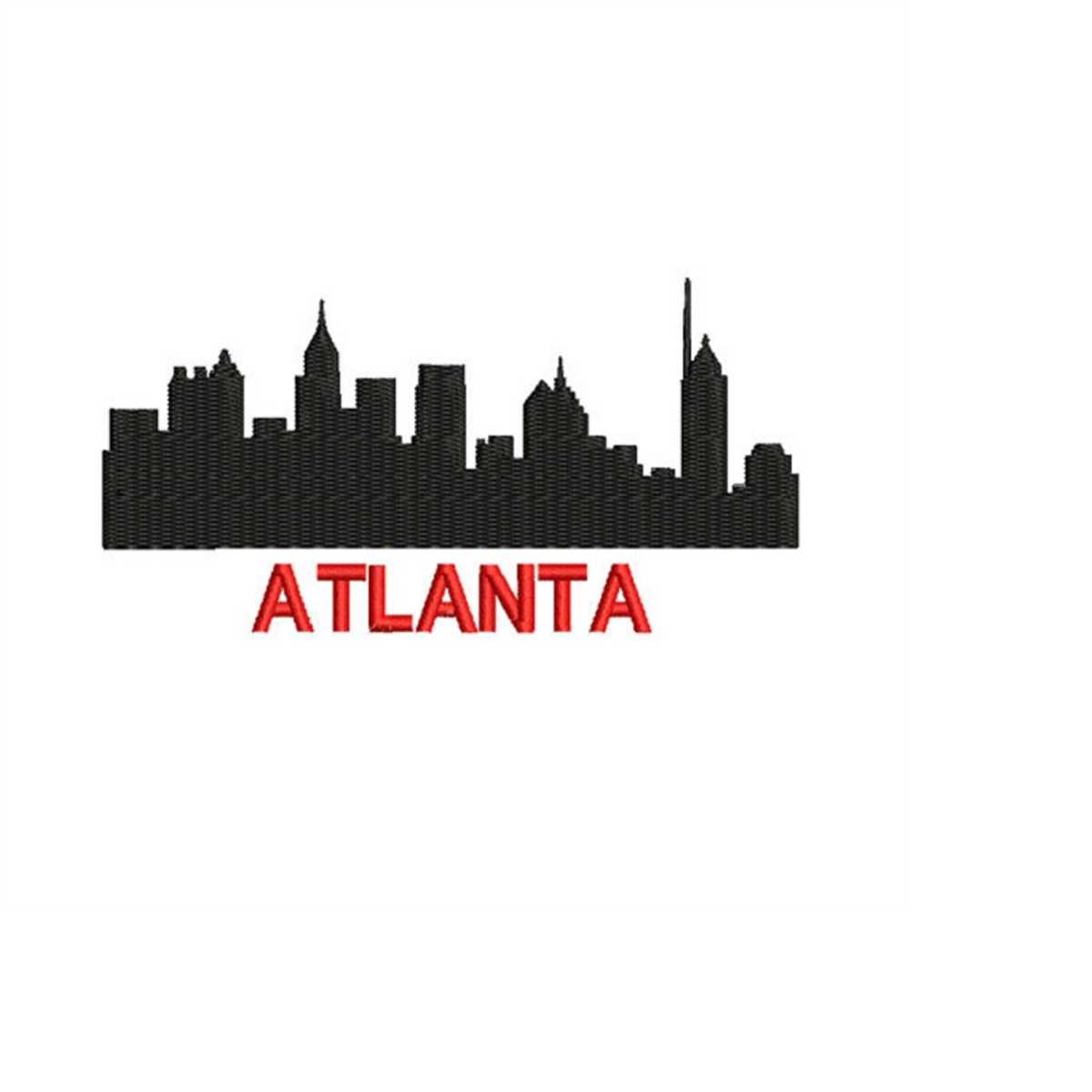 Atlanta Embroidery Design. Silhouette Atlanta Embroidery. Ma Inspire