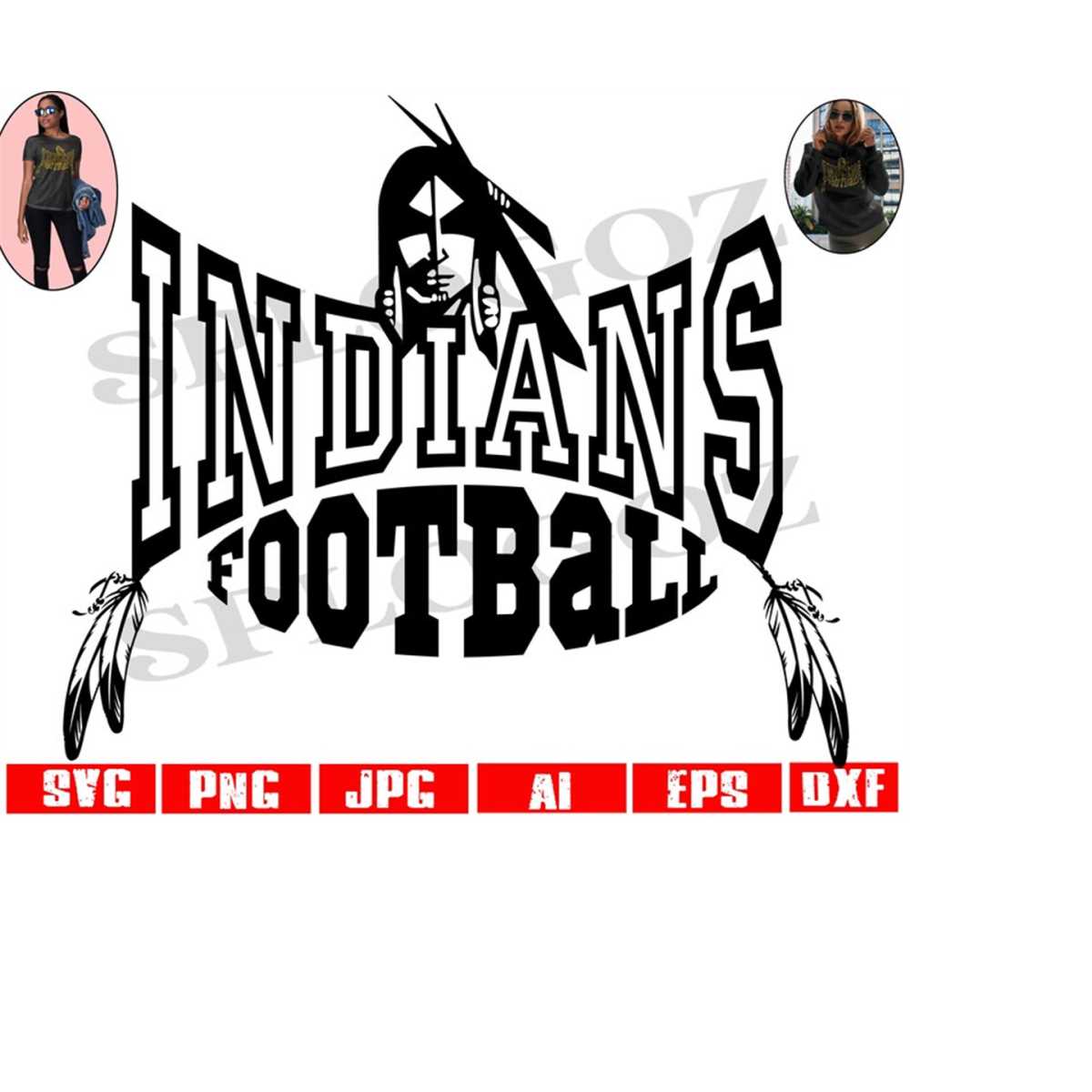 Indians football svg, Indian football svg, Indians svg, Indi - Inspire