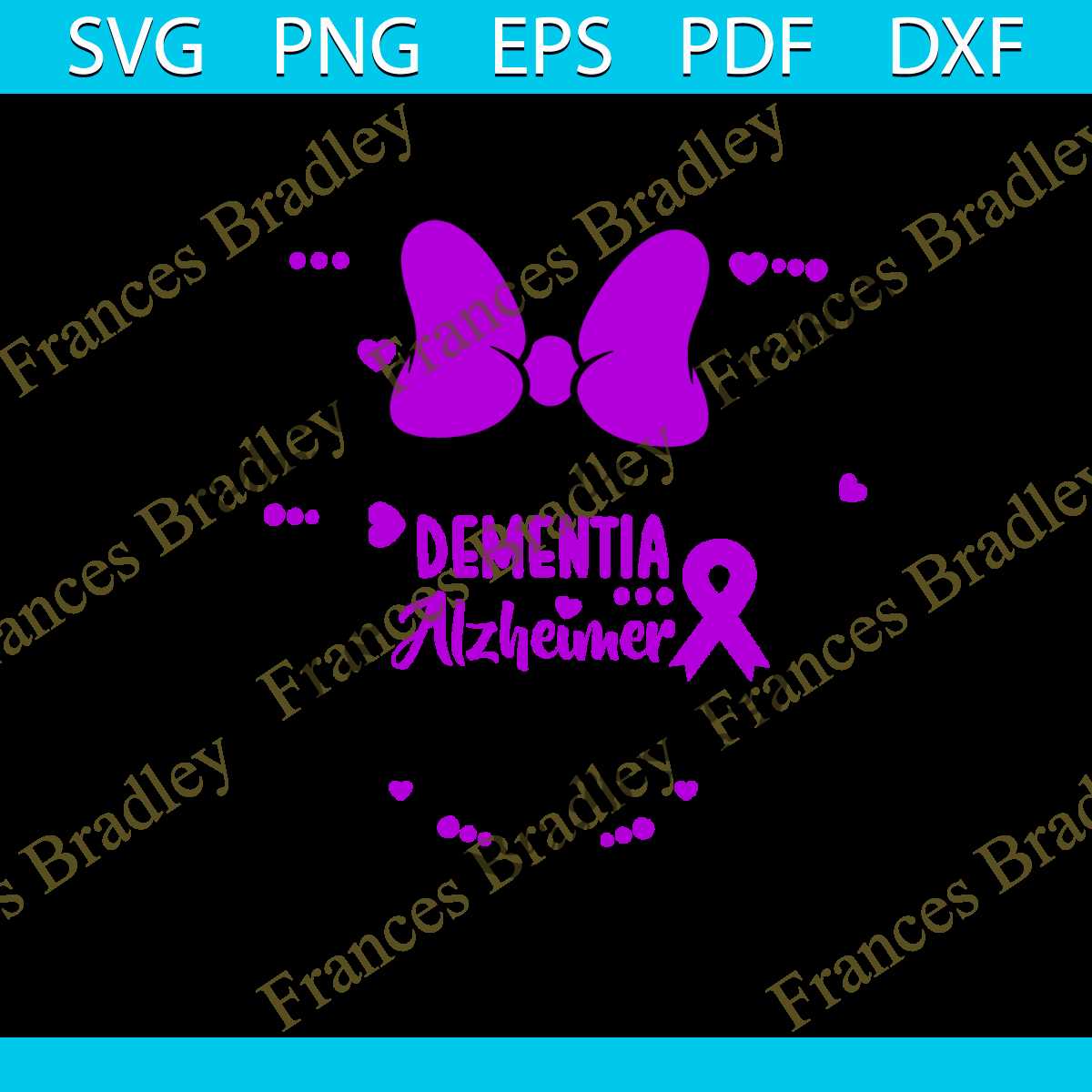 ALZHEIMER SVG, Ribbon Breast Alzheimer, Dementia Alzheimer r | Inspire ...