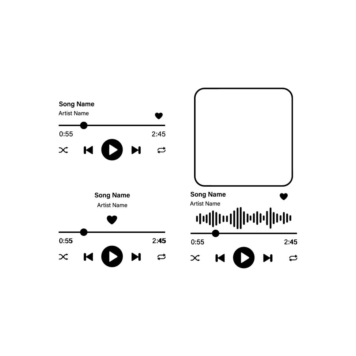 Music Player Svg Bundle, Spotify Svg, Album Song Cover Art P - Inspire