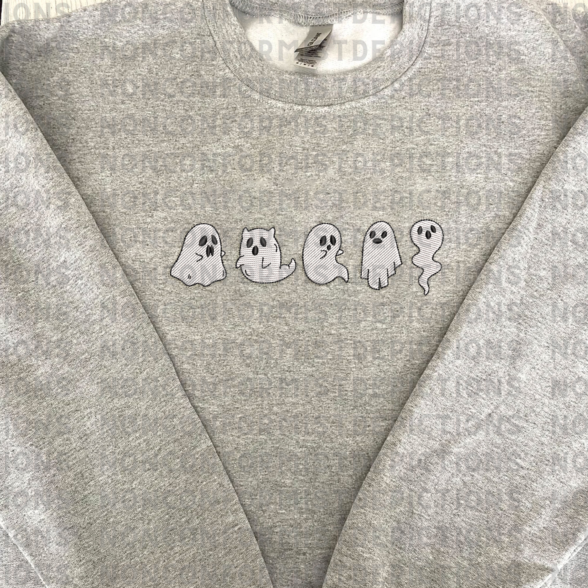 Hand Machine Ghost Cute Hand Drawn Ghost Embroidery Machine Design, Halloween S | Inspire ...
