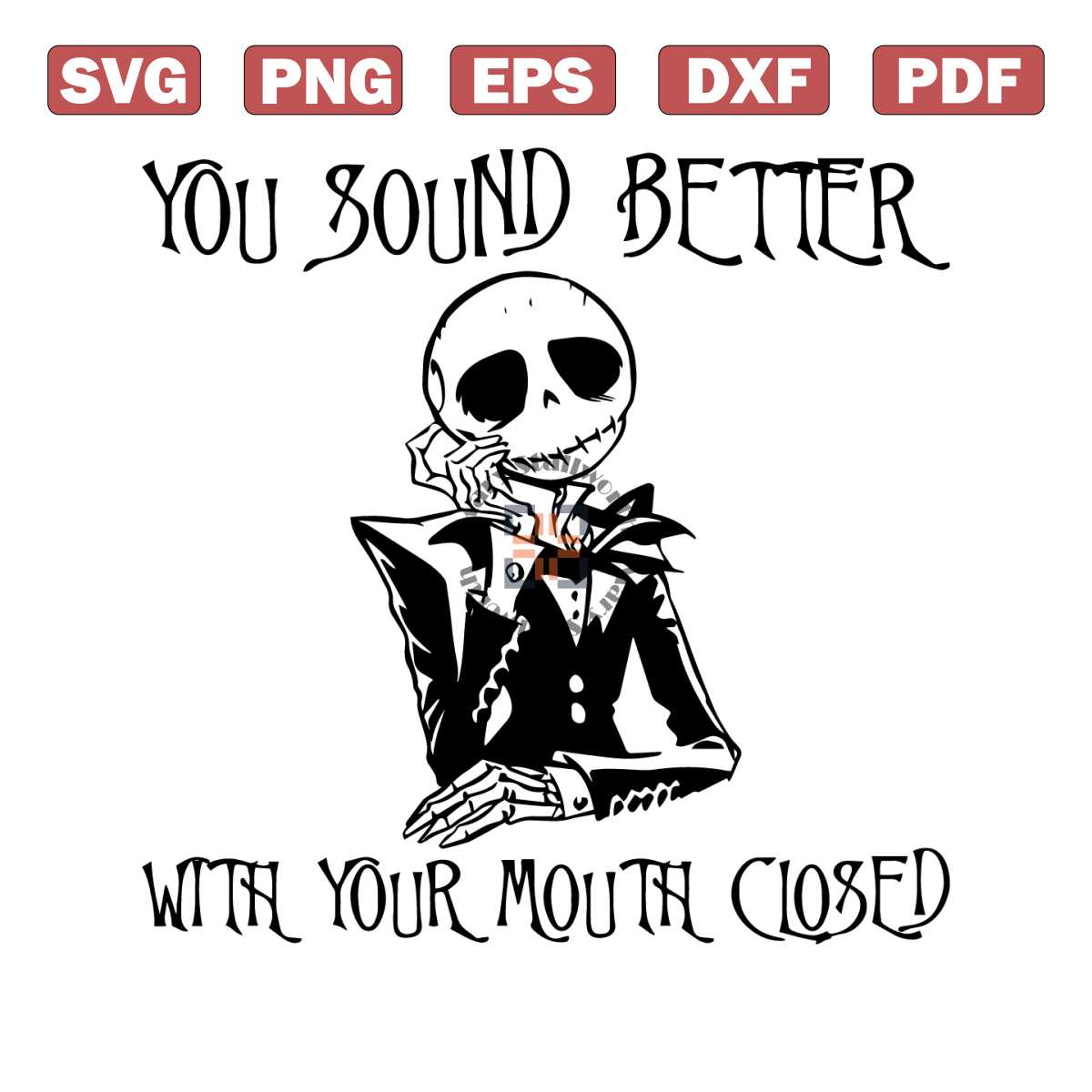 You Sound Better With Your Mouth Closed SVG Cricut File | Inspire Uplift