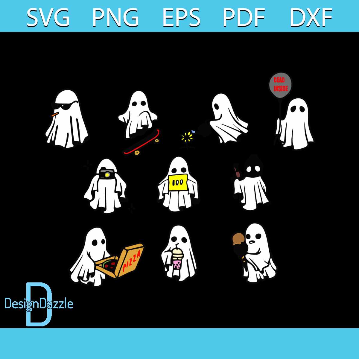 Bundle Cute Ghost svg, Ghost Clipart, Cute ghost svg, Boo sv | Inspire