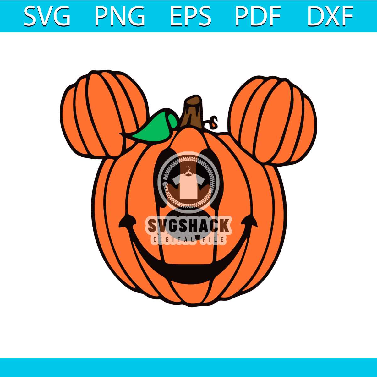 Mickey Pumpkin Head Svg, Halloween Pumpkin Mouse Head Svg, T Inspire