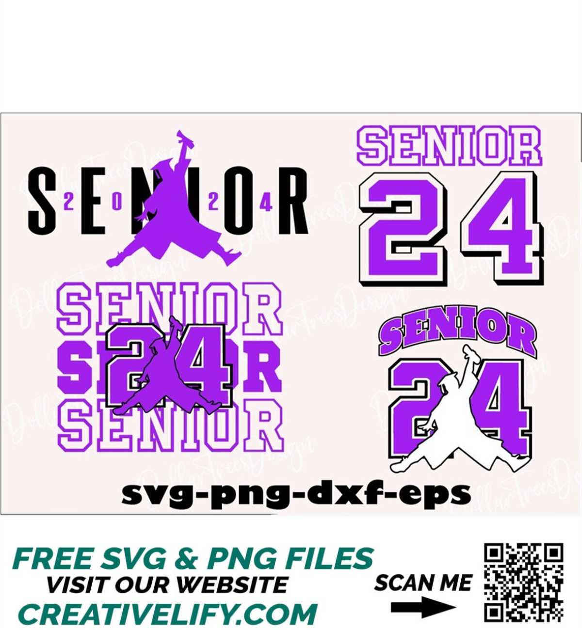 purple air senior, Class of 2024 SVG, Senior 2024 SVG Bundle - Inspire ...