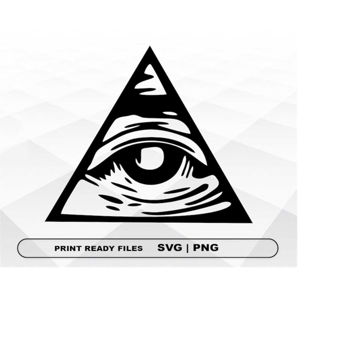 All-seeing eye SVG and PNG Files Clipart, All-seeing eye Pri - Inspire Uplift