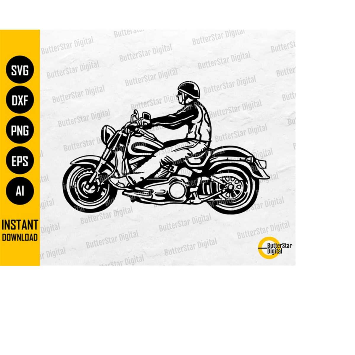 Zip Rider Svg Big Bike Rider SVG | Ride Road Chopper Vintage Motorbike Mot | Inspire ...