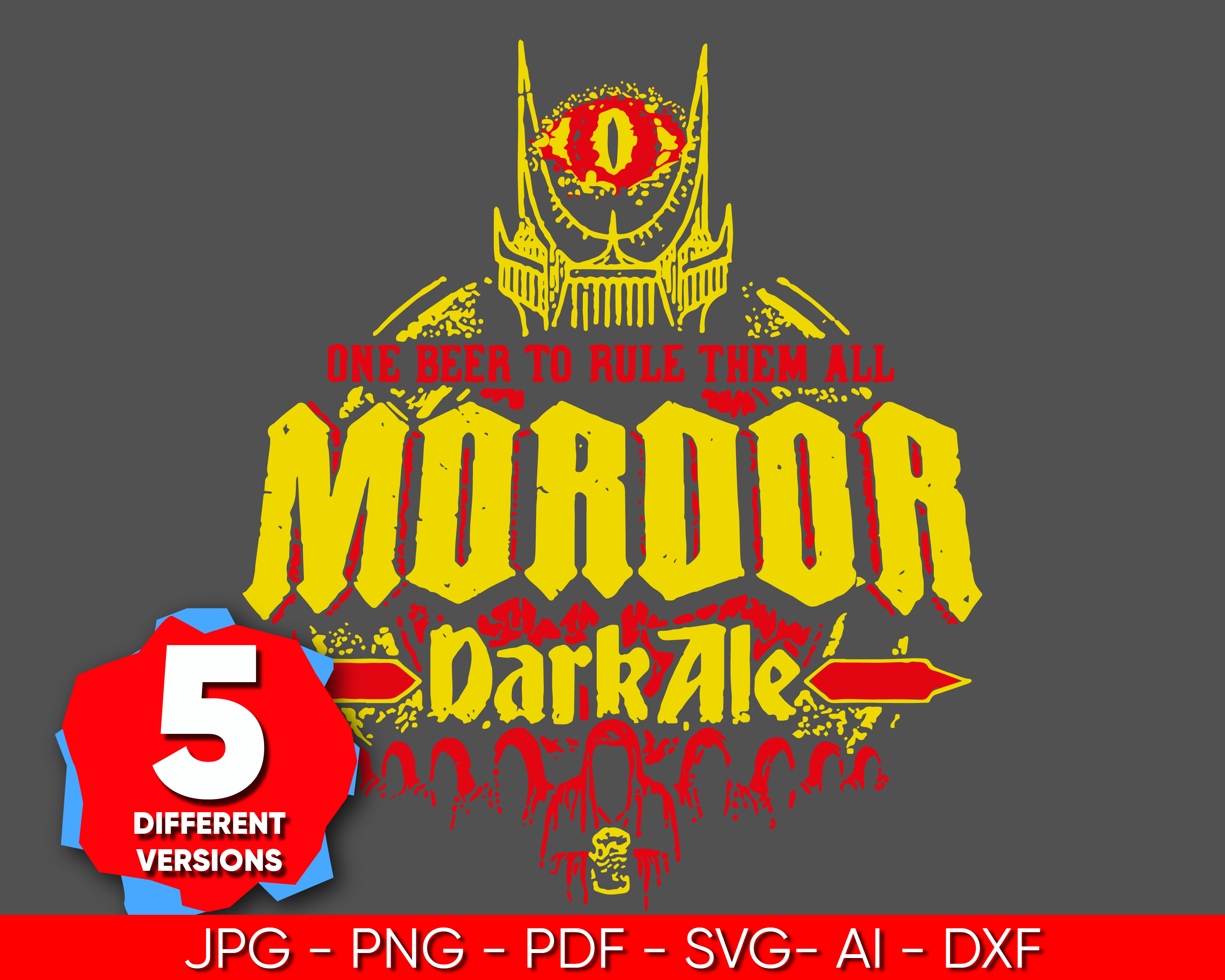 The Lord of the Rings Mordor Dark Ale Svg Bundle, Lord of th | Inspire ...