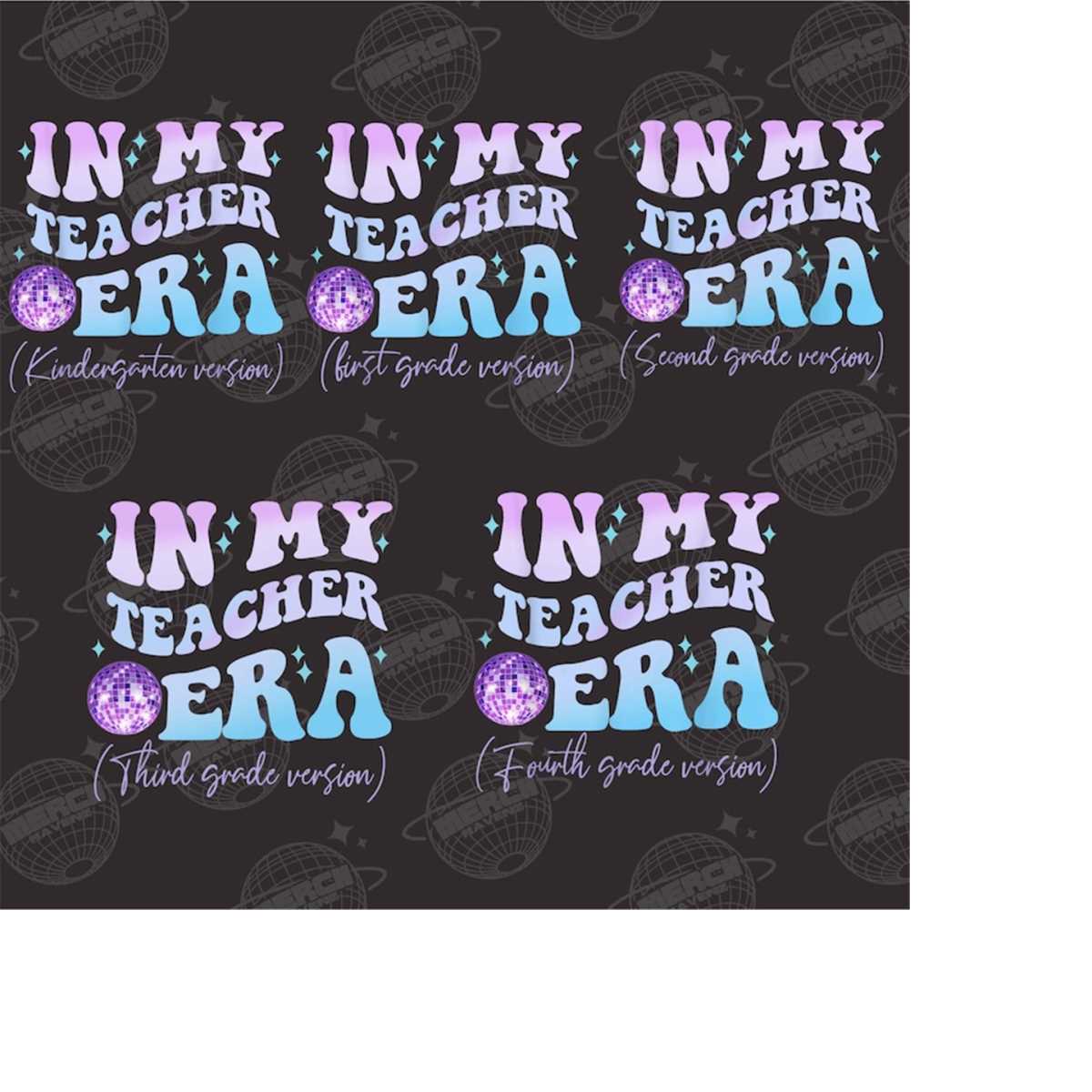 In My Teacher Era Png Bundle, Teacher Era Png, 1st Grade Era - Inspire