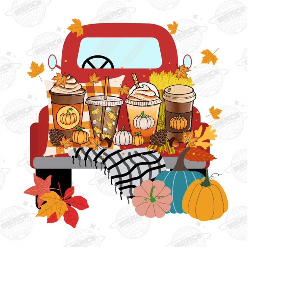 Fall Coffee Drink Png, Autumn Sublimation Designs, Orange Pu | Inspire ...