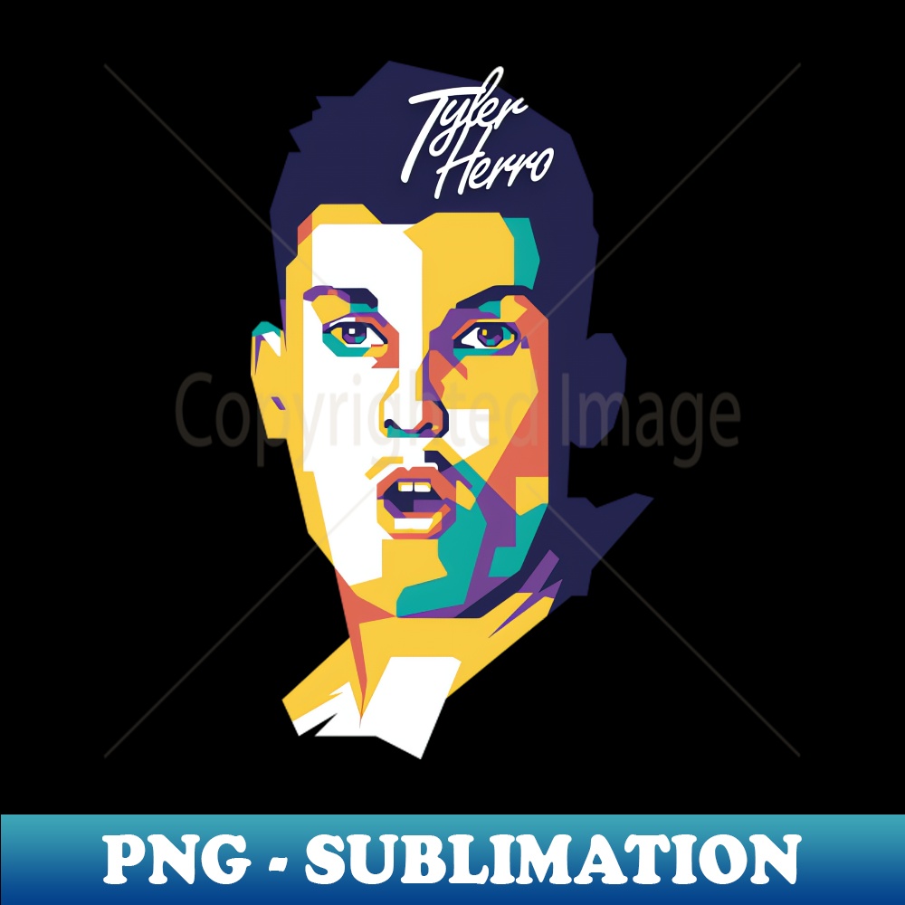 Tyler Herro Miami Heat Pop Art Vibrant Digital Sublimati Inspire