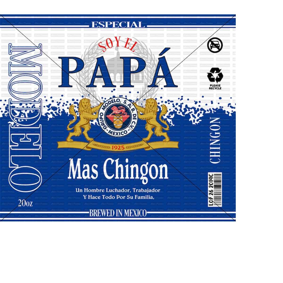 Soy El Papa Mas Chingon Modelo Wrap PNG ONLY | Inspire Uplift