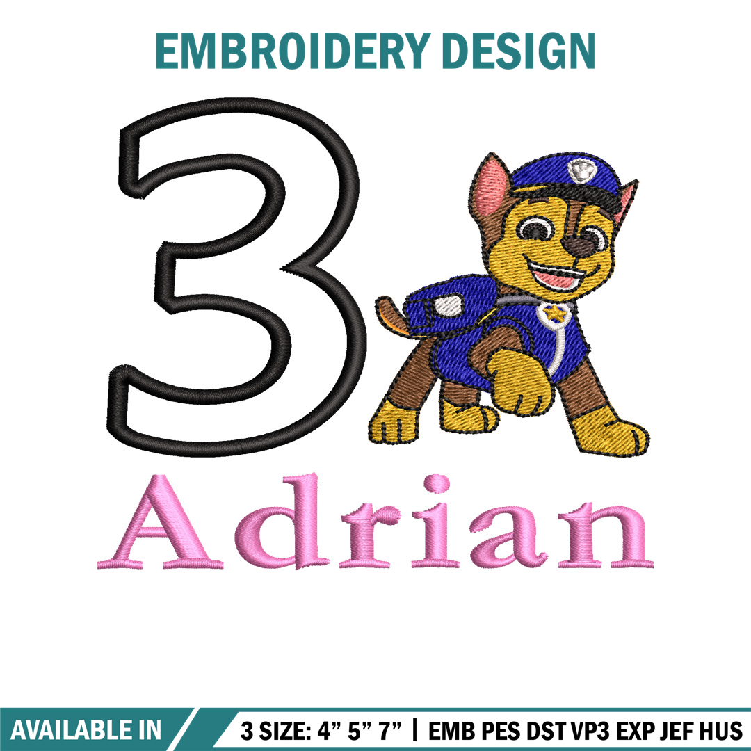 Adrian Logo embroidery design, Adrian Logo embroidery, logo | Inspire ...