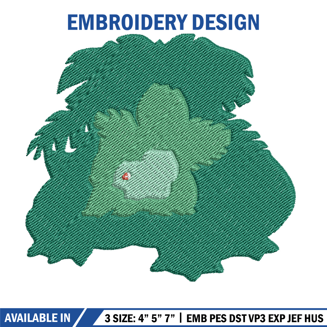 Bulbasaur embroidery design, Pokemon embroidery, Anime desig | Inspire ...