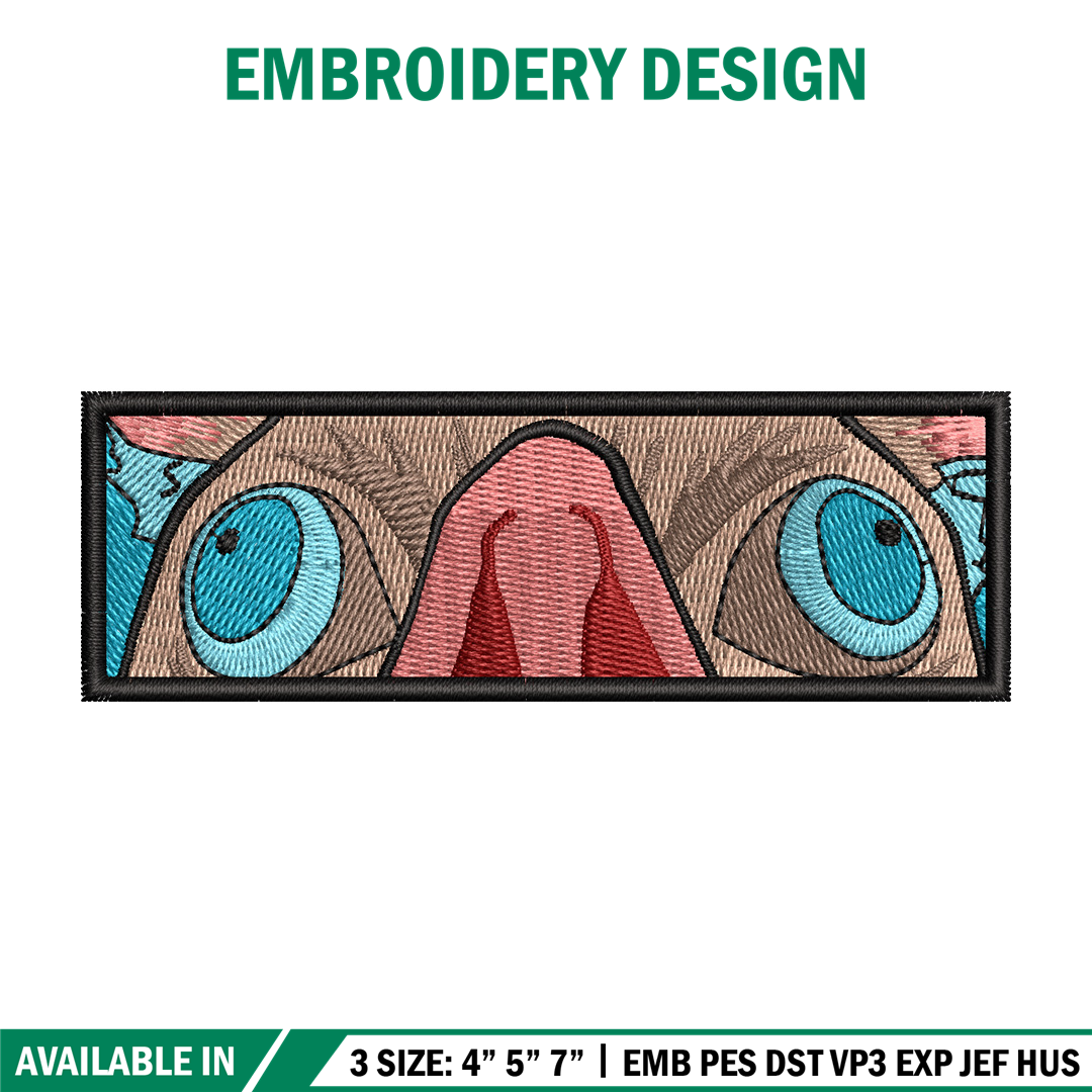Pattern For Inosuke Mask Inosuke mask embroidery design, Inosuke embroidery, Anime de | Inspire ...