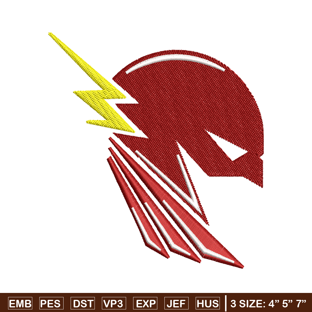 The flash head embroidery design, the flash embroidery, movi | Inspire ...