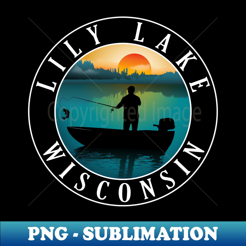 Lily Lake Wisconsin Fishing Stunning Sublimation Image for Inspire