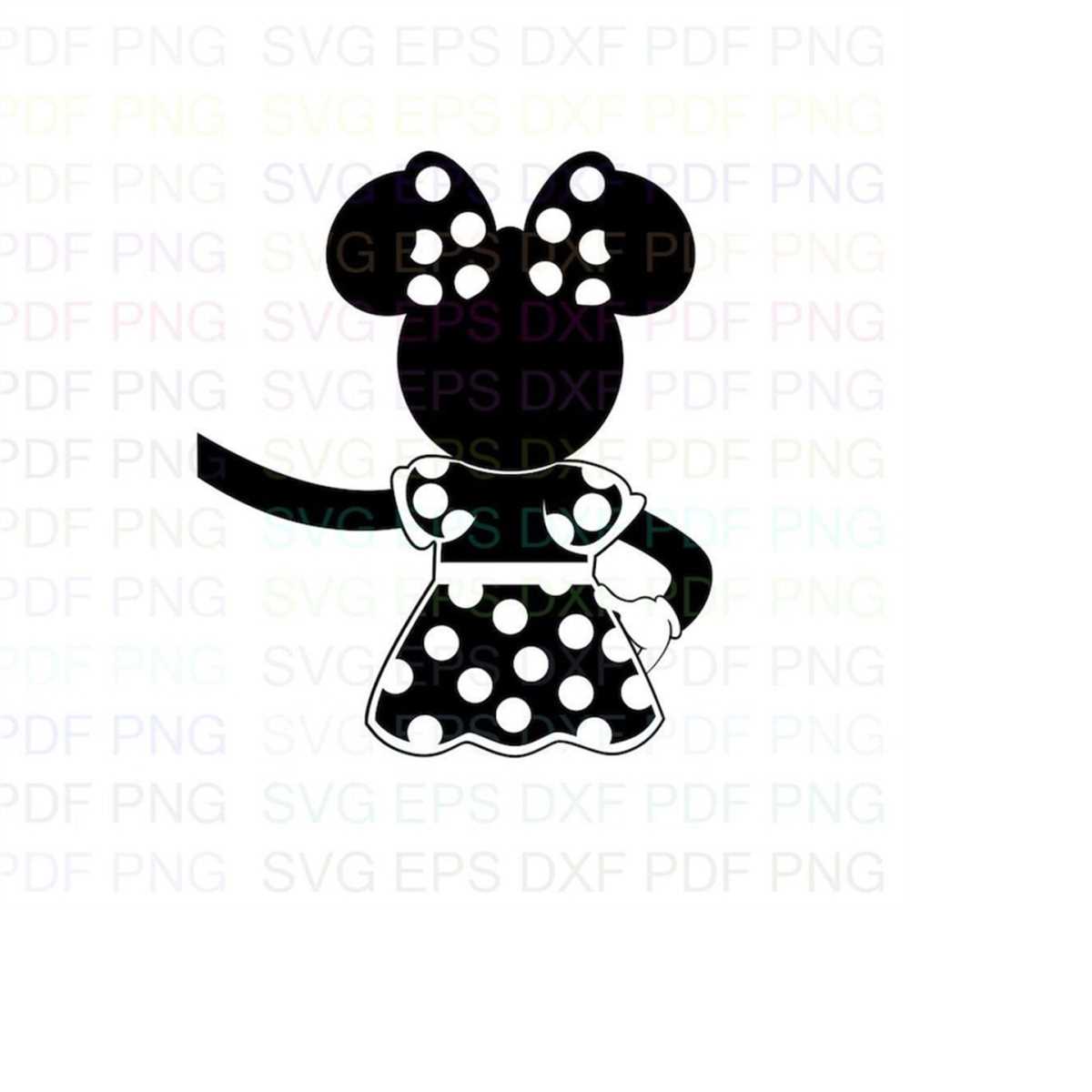 Mickey_Mouse_Minnie Outline Svg Dxf Eps Pdf Png, Cricut, Cut - Inspire ...