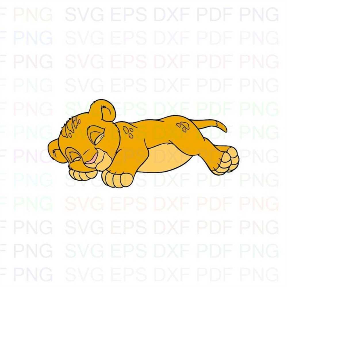 Simba_baby_The_Lion_King_4 Svg Dxf Eps Pdf Png, Cricut, Cutt - Inspire