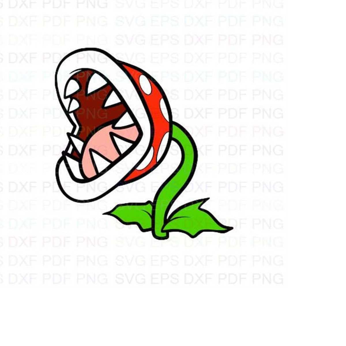 Super_Mario_Bros_piranha_plant Svg Dxf Eps Pdf Png, Cricut, | Inspire Uplift