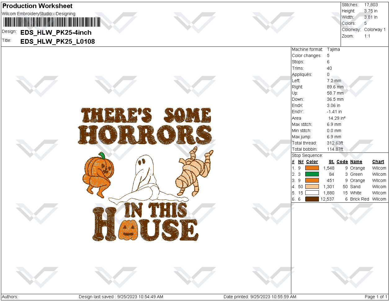 Scary Pumpkin Embroidery Machine Design, Horrors In House Em | Inspire ...