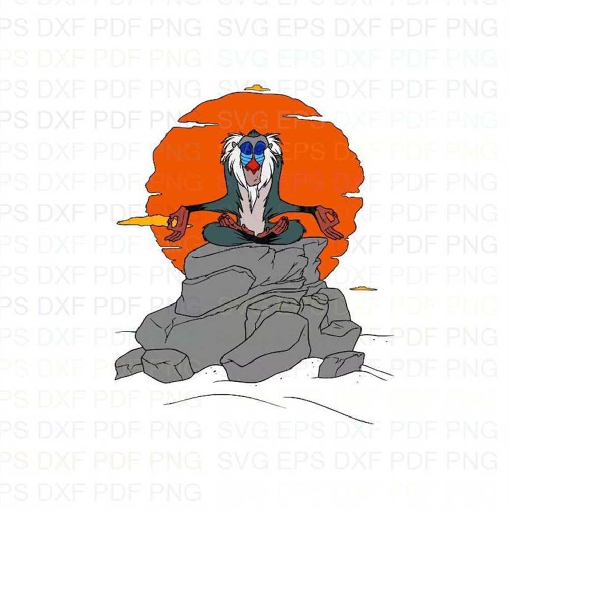 Rafiki_The_Lion_King_1 Svg Dxf Eps Pdf Png, Cricut, Cutting - Inspire ...