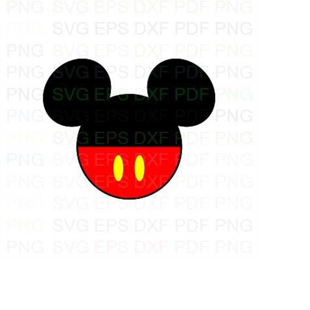 Mickey_Mickey_Mouse_1 Svg Dxf Eps Pdf Png, Cricut, Cutting f - Inspire ...