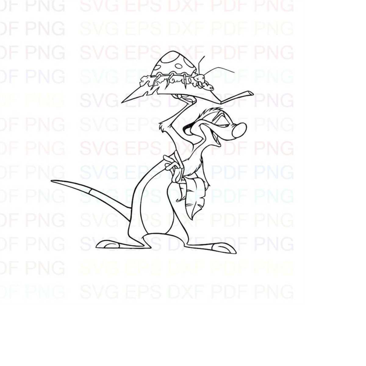Pumbaa_Timon_and_Pumbaa_30 Outline Svg Dxf Eps Pdf Png, Cric - Inspire ...