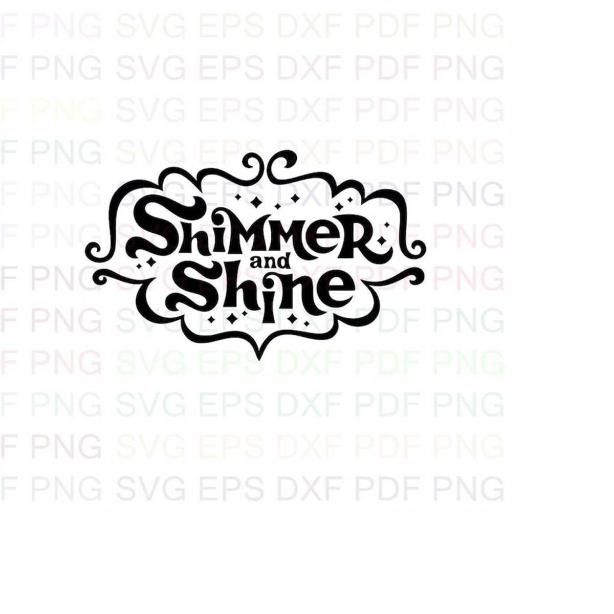 Shimmer_and_Shine_2_logo Outline Svg Dxf Eps Pdf Png, Cricut - Inspire ...