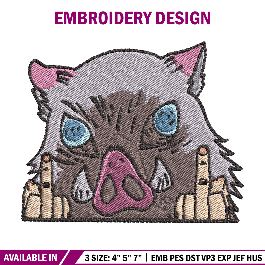 Insosuke Boar Pattern Inosuke boar embroidery design, Inosuke embroidery, Anime de - Inspire ...