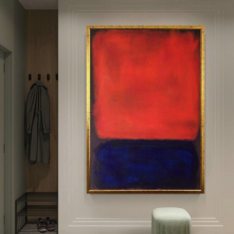 Mark Rothko Blue Red Mark Rothko Red And Blue Canvas Print, Mark Rothko Style Abs | Inspire ...