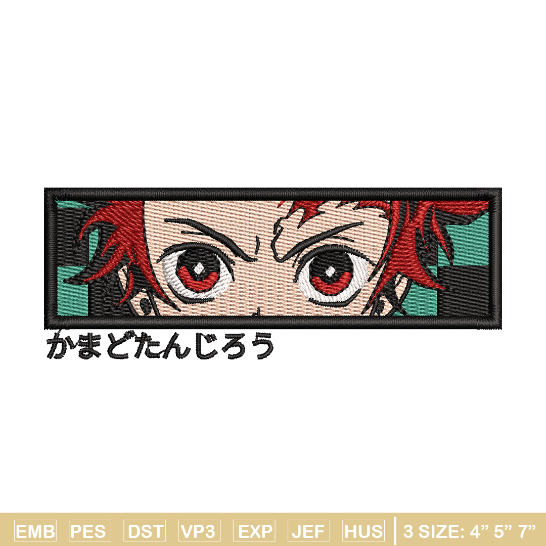Tojiro Pattern Tanjiro Rectangle embroidery design, Kimetsu no Yaiba embroi | Inspire ...