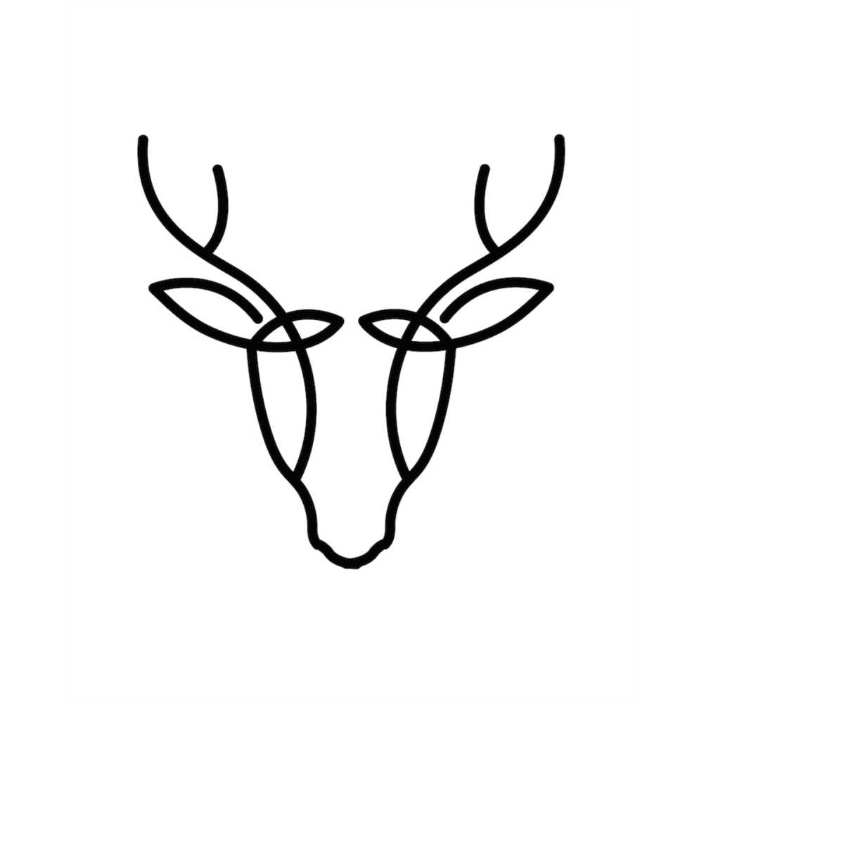 Deer Head, Buck - Instant Digital Download - svg, png, dxf, - Inspire ...