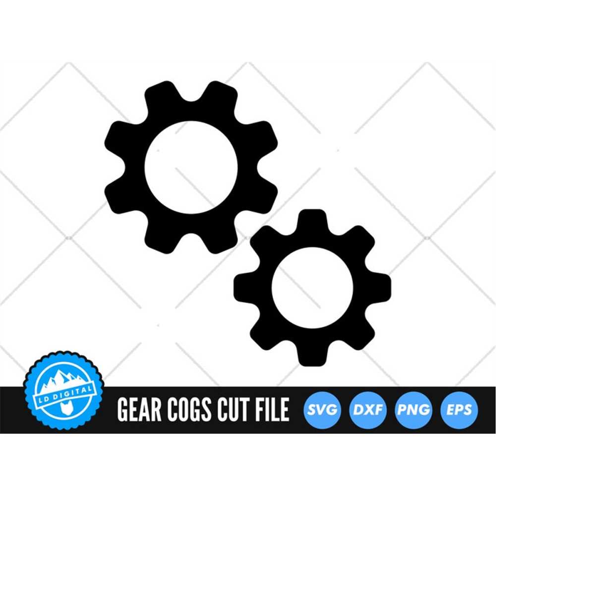 Gears SVG Files Gear Cogs Cut Files Steampunk Vector Fil Inspire