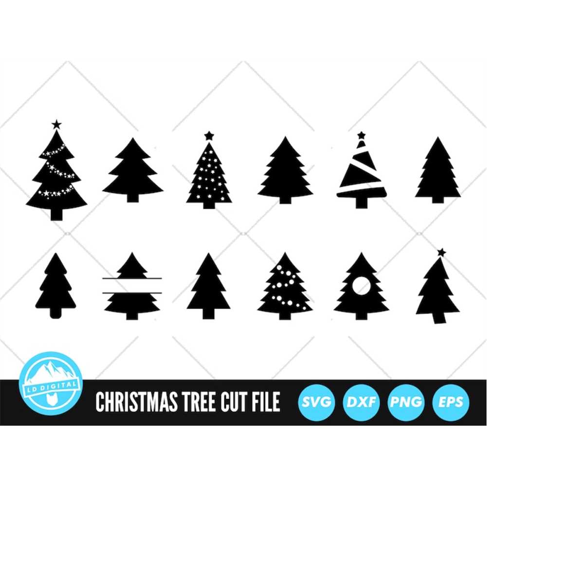 Christmas Tree SVG Files | Christmas Tree Cut Files | Christ - Inspire ...