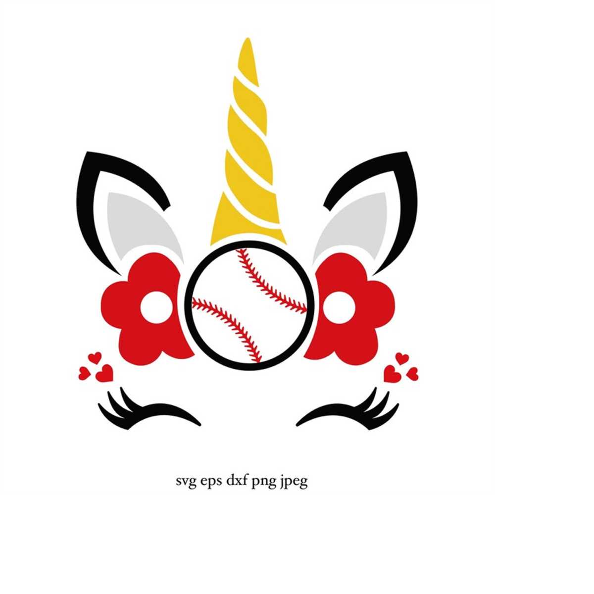 Baseball Unicorn svg, Unicorn svg, Unicorn Clipart, Digital Inspire