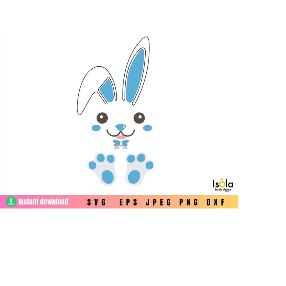 Easter bunny face svg, Boy shirt design, Cute rabbit svg, bu - Inspire ...