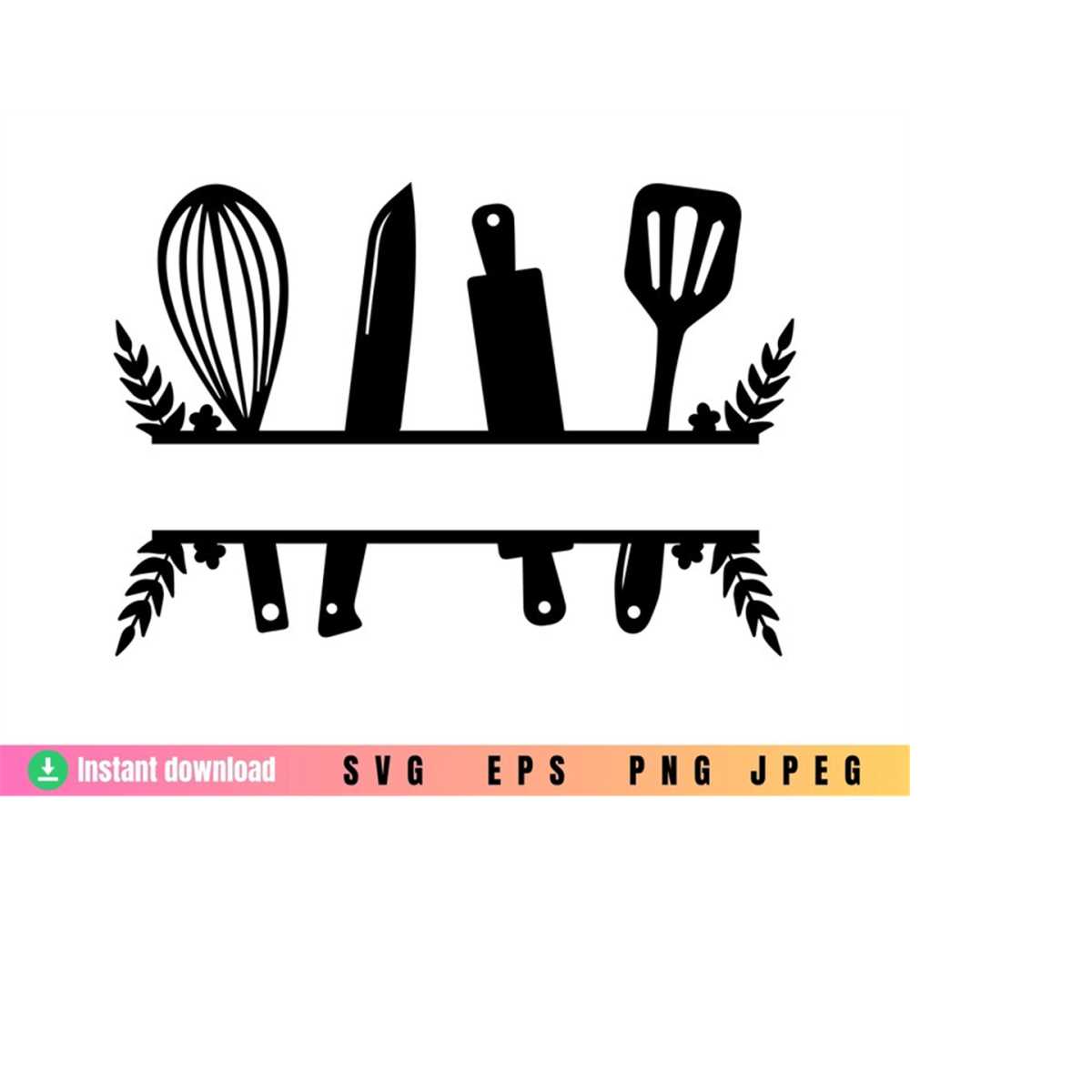 Floral Split Monogram Flower Svg Flowers Graphic By Tadashop Design ...