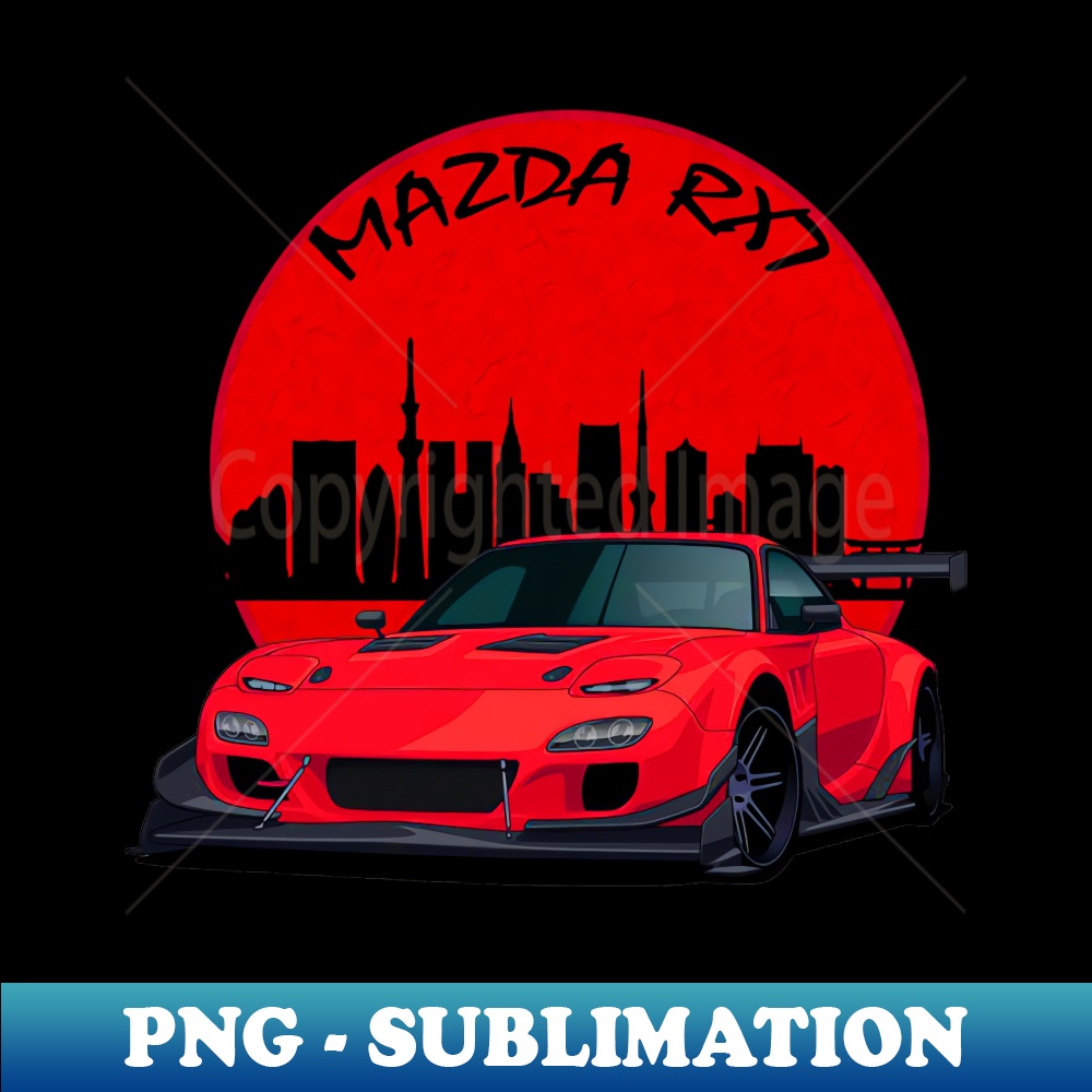 Mazda RX7 JDM - Artistic Sublimation Digital File - Bold & E | Inspire ...
