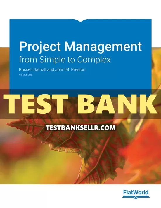Test Bank for Project Management from Simple to Complex Vers | Inspire ...
