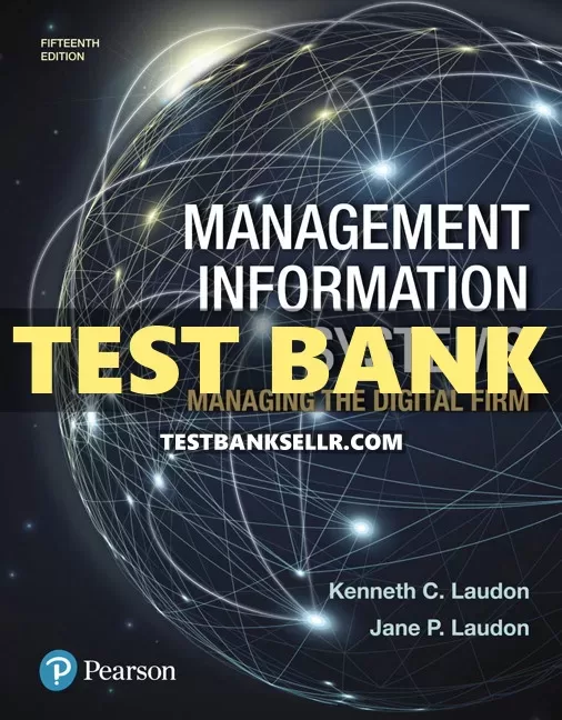 Test Bank for Management Information Systems Managing the Di | Inspire ...
