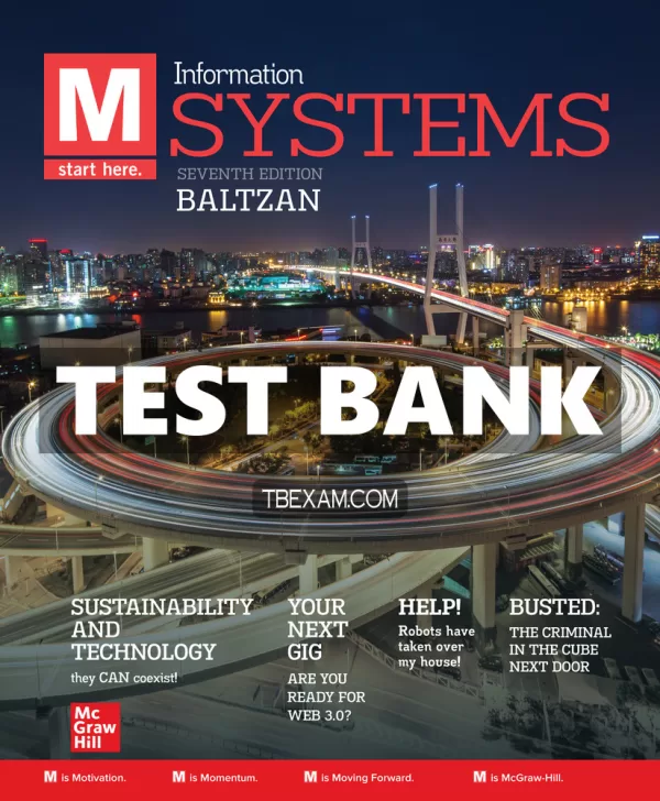 Test Bank for M Information Systems 7th Edition Baltzan | Inspire Uplift