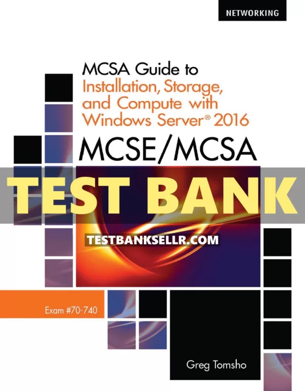 Test Bank for MCSE MCSA MCSA Guide to Installation Storage a | Inspire ...