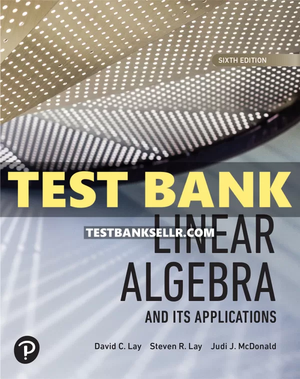 Test Bank for Linear Algebra and its Applications 6th Editio | Inspire ...