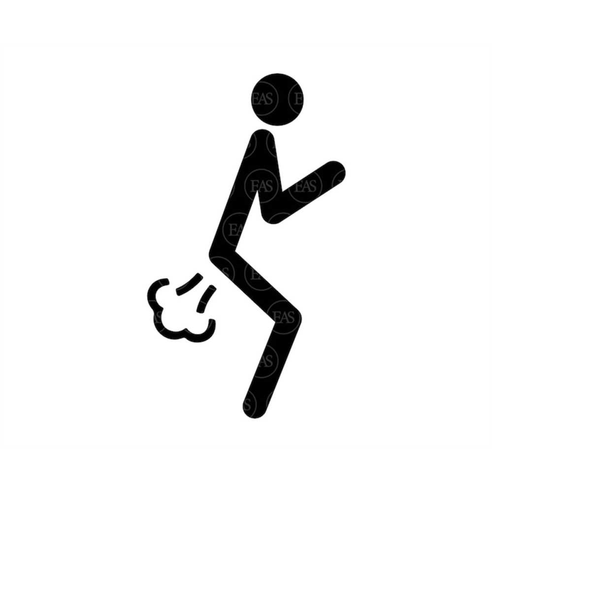 Fart Svg, Farting Stickman Figure Svg, Fart Zone Svg. Vector - Inspire ...