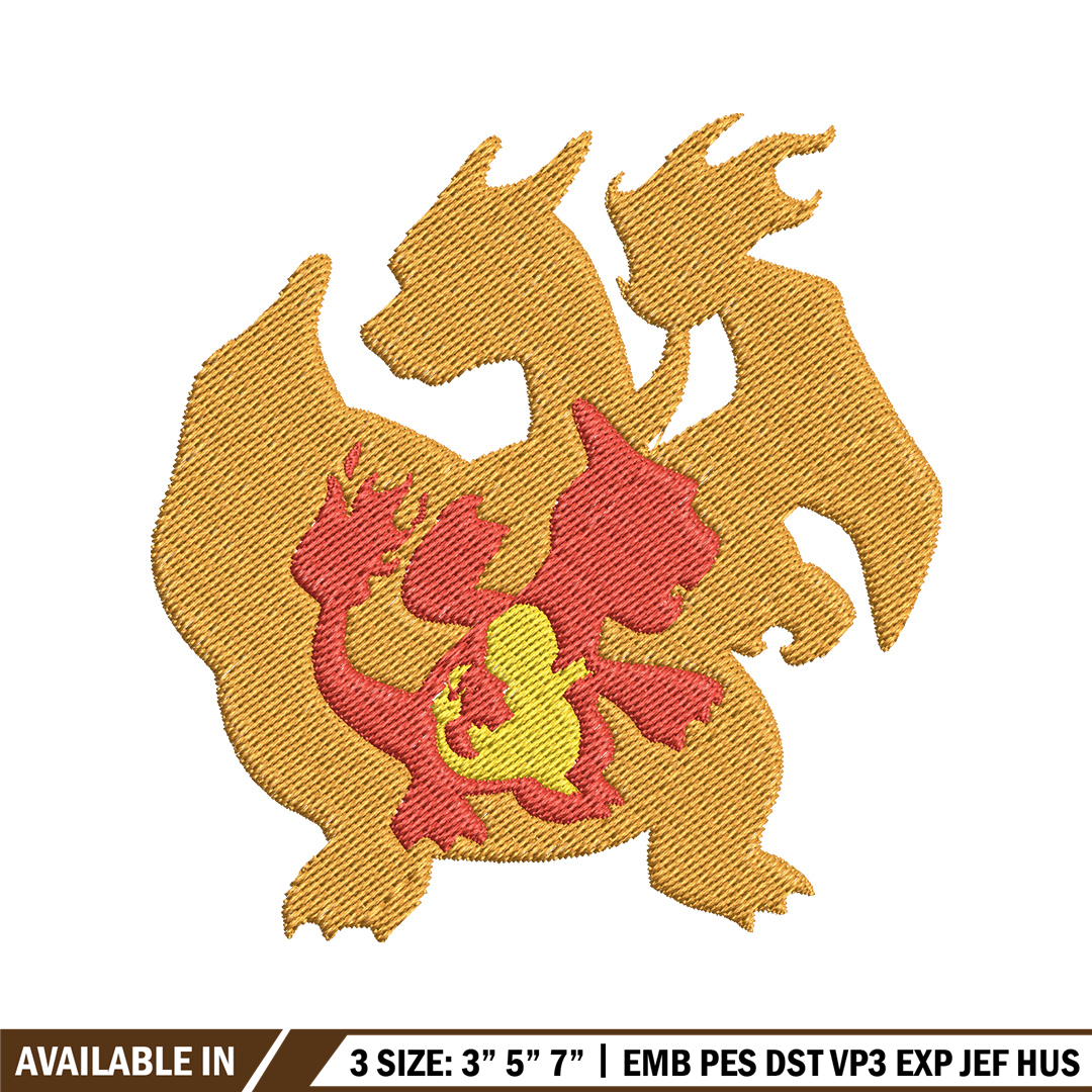 Charizard embroidery design, Pokemon embroidery, Anime desig | Inspire ...